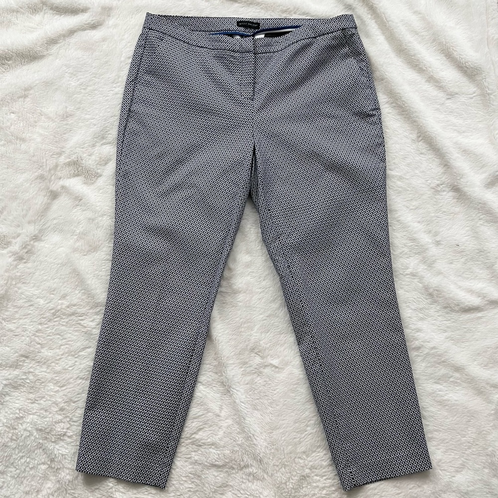 Willi Smith Diamond Pattern Cropped Ankle Pants B… - image 1